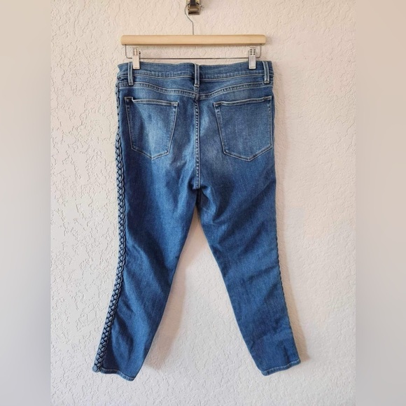 Frame Denim Le High Skinny Braided Leg Jeans sandbar size 32 - Picture 4 of 14